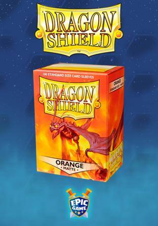 Shield Dragon Shield - Mini Matte - Laranja Kurang (60 unidades) - Epic Game  - A loja de card game mais ÉPICA do Brasil!