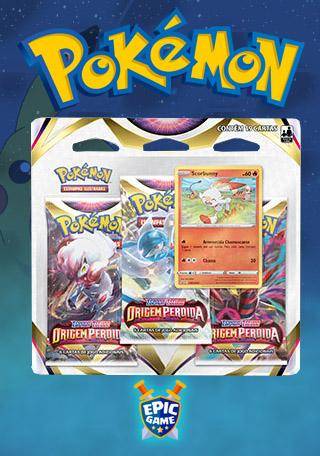 Blister Triplo Pokémon Espada e Escudo 13: Realeza Absoluta - Cinderace