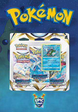 Blister Triplo Pokémon Espada e Escudo 13: Realeza Absoluta - Cinderace