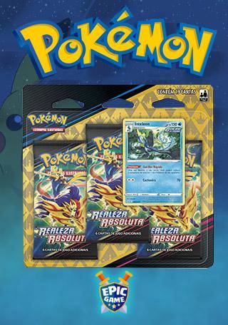 Blister Triplo Jogo Cartas Pokemon Inteleon Realeza Absoluta Copag