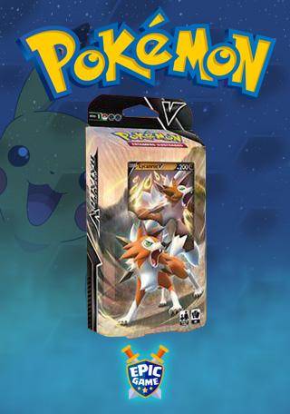 Card Game Jogo Deck Baralho De Batalha Lycanroc V Pokémon