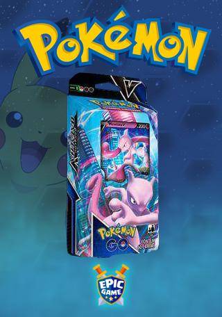 Jogo de Cartas Pokemon Go Starter Deck Batalha V Copag - Roxo