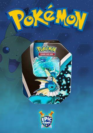 Lata Cards Pokémon Evoluções Eevee V Tcg Jogo Cartas Copag