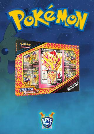 Pokémon Box Coleção Realeza Absoluta Zamazenta Shiny V Copag