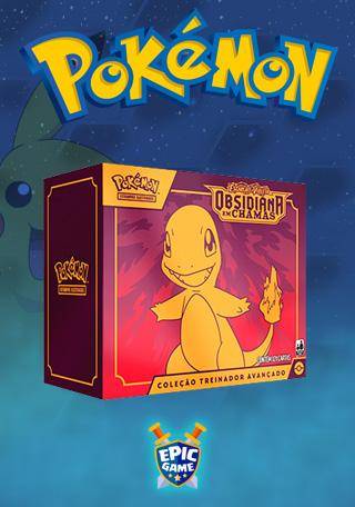 Pokémon Box Treinador Avançado Obsidiana Em Chamas - Copag