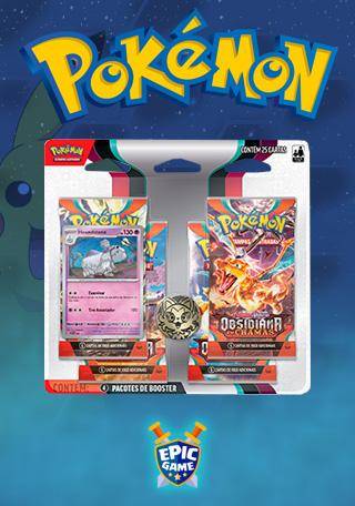 Pack Quádruplo Pokémon Escarlate e Violeta 3 Obsidiana em Chamas