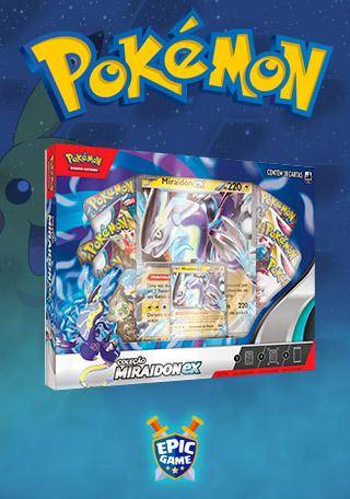 Box Pokémon Lendas em Paldea: Miraidon E/ou Koraidon EX Coleção