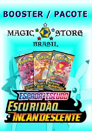 Cartas Pokemon Booster 10 Pacotes Escuridao Incandescente