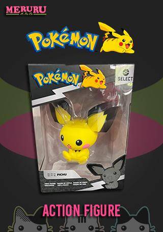 Boneco Pokémon Pichu Vinil Sunny Original