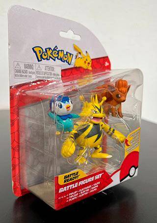 Pokemon Battle Figure Pack - Piplup + Electabuzz + Vulpix