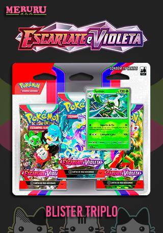 Cartas Pokemon - Triple Pack - Escarlate e Violeta 1 - Spidops