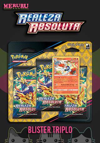 Blister Triplo Pokémon Espada e Escudo 13: Realeza Absoluta - Cinderace