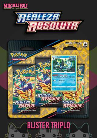 Cartas Pokemon Blister Triplo Realeza Absoluta Cinderace - Copag