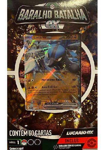 Pokemon Cartas - Baralho Batalha Ex - Lucario - MP Brinquedos