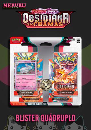 Pack Quádruplo Pokémon Escarlate e Violeta 3 Obsidiana em Chamas