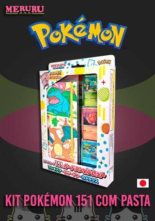 (JAP) Kit Colecionável - Pokémon Card 151 Binder Set - Três Iniciais de  Kanto