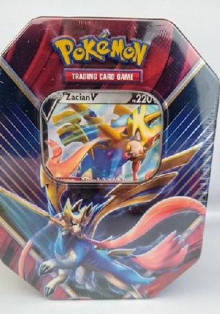 2 Pokémon Lata Lendas De Galar Zacian V + Zamazenta V - Copag