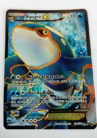 Carta Pokémon Ultra Rara + 30 Cartas Originais Copag em Promoção