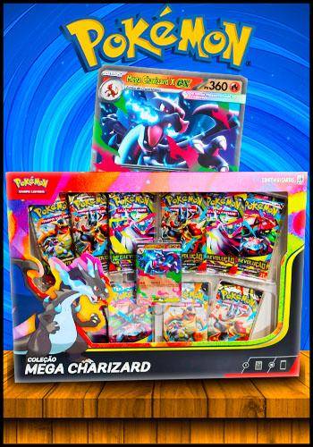 PT-BR) Box Coleção - Mega Charizard X | RASENGAN | GAME STORE TCG