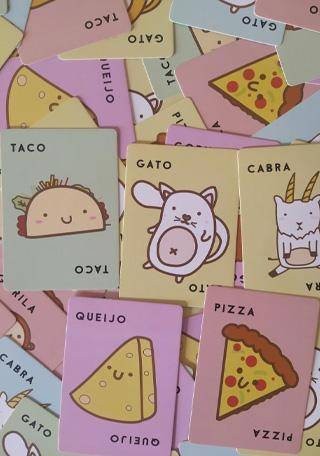 Taco Gato Cabra Queijo Pizza - Jogo de Cartas