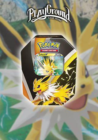 Lata Cards Pokémon Evoluções Eevee V Tcg Jogo Cartas Copag