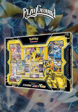 Coleçao Batalha Pokemon Box Zeraora Vmax V-astro Card Copag