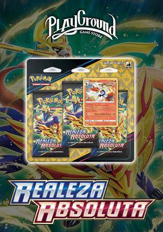 Blister Triplo Pokémon Espada e Escudo 13: Realeza Absoluta - Rillaboom