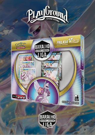 Box Pokémon Baralho Batalha de Liga Palkia Forma Origem V-ASTRO Copag  Original Lacrado 60 Cartas para jogar