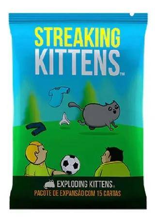 Jogo cartas exploding kittens streaking kittens expansao