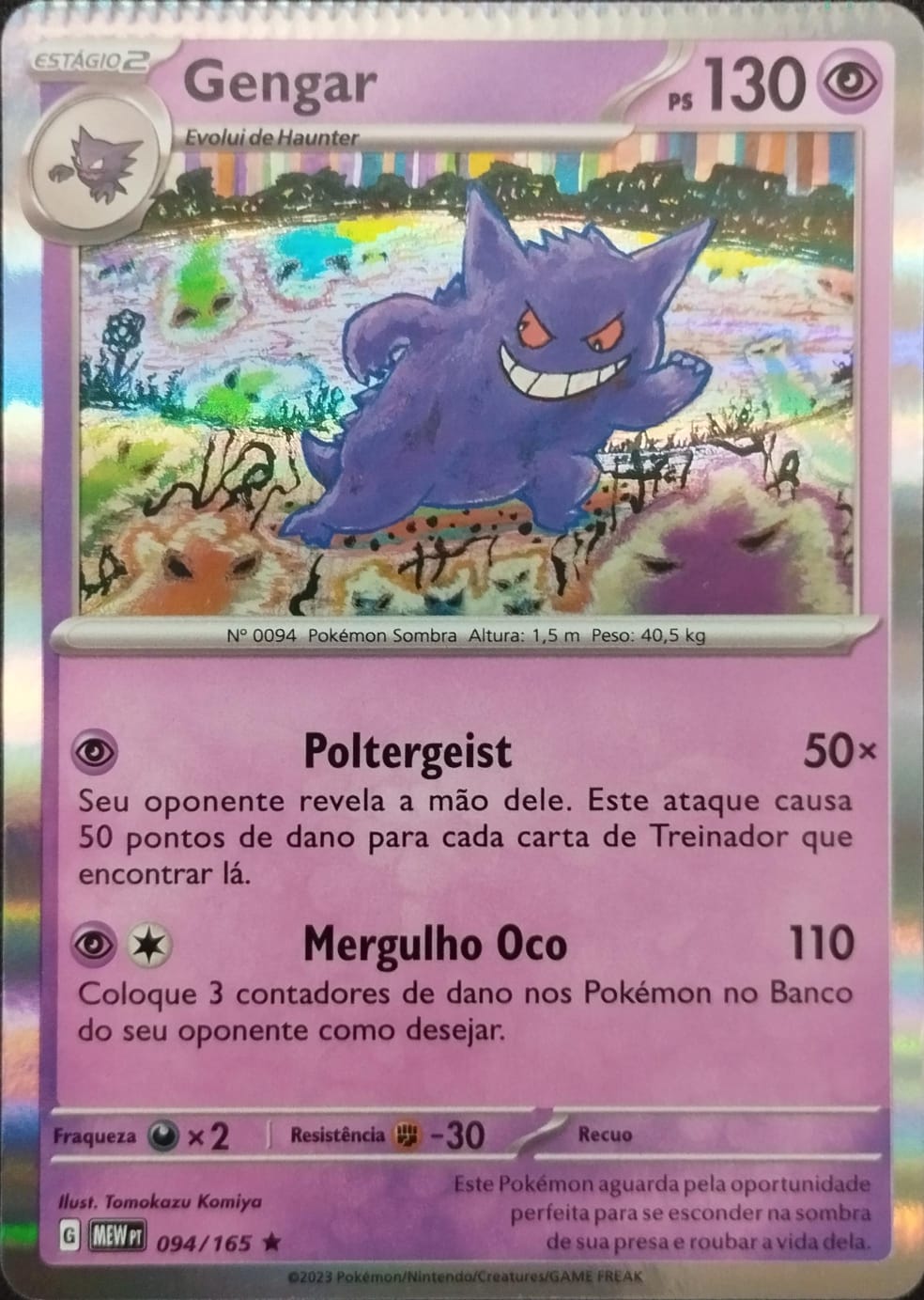 Pokerag - [ 🥊 ] BATALHA POKÉMON FANTASMA Gengar #094- Pokémon Sombra dos  tipos Veneno e Fantasma. Última forma evoluída do Gastly. Ás vezes, numa  noite escura, a tua sombra criada por