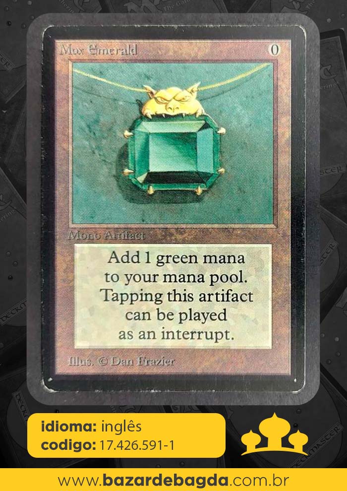 Mox de Esmeralda / Mox Emerald - Bazar de Bagdá: O maior estoque