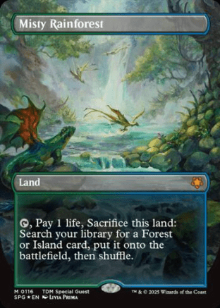 多様な Misty Rainforest Foil (Dragonscale Guests Special - 土地