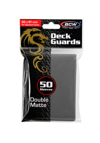 Shield BCW - Deck Guards Double Matte - Cinza (50 unidades)