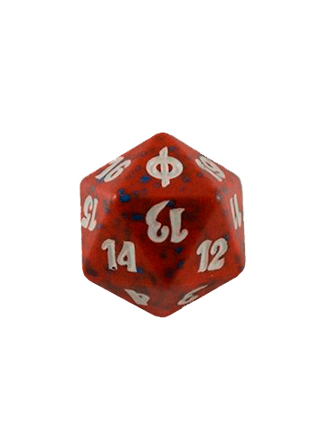 Contador de Vida - Spindown D20 - Nova Phyrexia - Vermelho