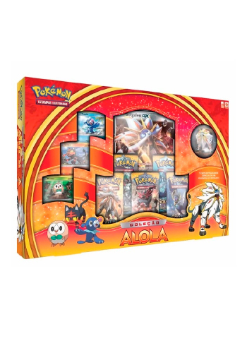 Pokemon Box - Coleção Alola - Solgaleo Gx - Vermelho - MP Brinquedos