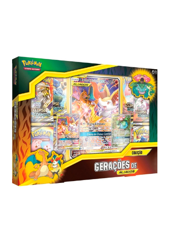 Kit Com 4 Triple Packs Lacrados Gerações Pokemon Tcg