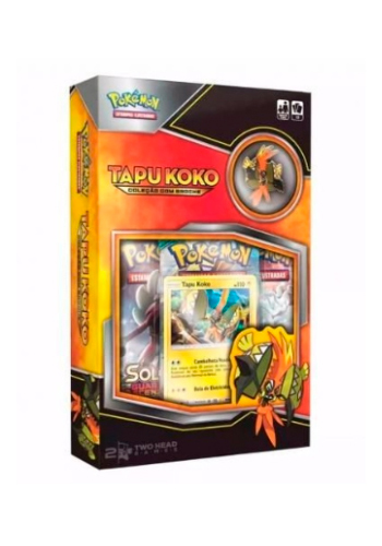 Pokemon Box Tapu Koko Miniatura Cards Broche Tcg Sol e Lua em Promoção na  Americanas