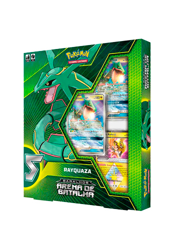 Carta Pokémon: Rayquaza gx Shiny Português copag + Brinde em