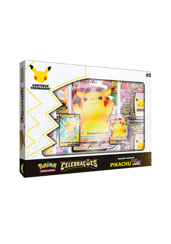 Pokémon Box Coleção Lendária Pikachu Ex - supe