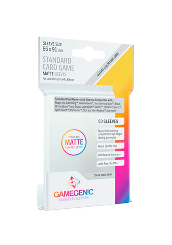 Shield Gamegenic - MATTE Double Sleeving Pack (100 matte Prime + 100 Inner  unidades)