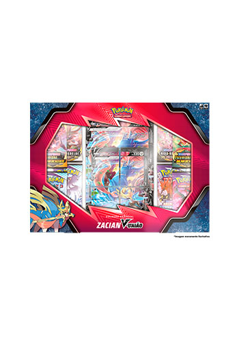 Card Pokémon Box Zacian V-União - LOJA GAMEUP