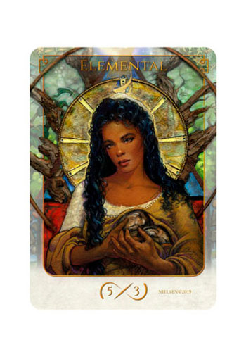 Tokens of Spirit Terese Nielsen - Elemental 5/3 (Ficha) - Foil