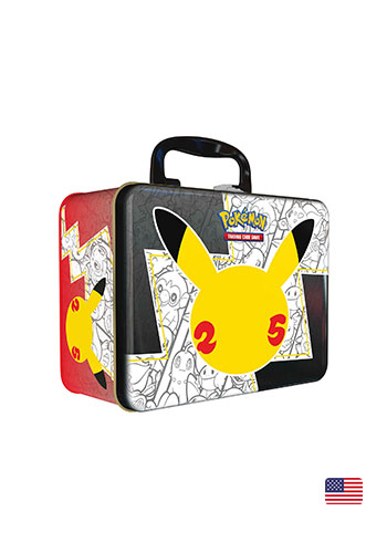 Box Dourada Pokémon Celebrações Cartas Pikachu e Pokebola - Caixa Vazia