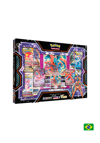 Box Pokémon Coleção de Batalha Deoxys V-max e V-astro - Copag
