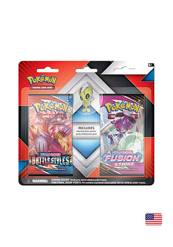 Kit Cartas Pokémon Blister Triplo 3 Pacotes + 1 Carta Celebi