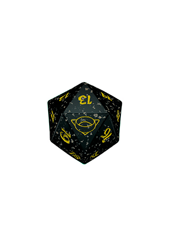 Contador de Vida - Spindown D20 - O Senhor dos Anéis: Contos da Terra Média - Branco (Amarelo)