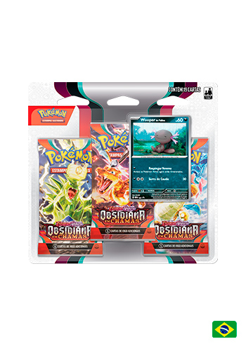 Blister Triplo Pokémon Escarlate e Violeta 2 - Evoluções em Paldea -  Growlithe