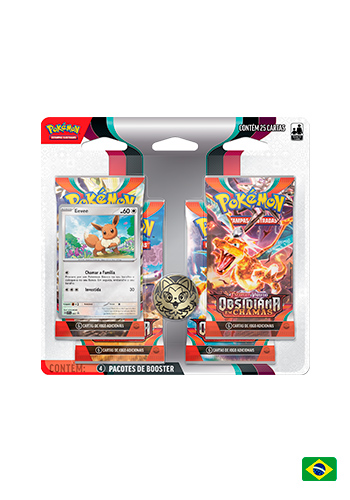 Blister Triplo Pokémon Escarlate e Violeta 2 - Evoluções em Paldea - Growlithe