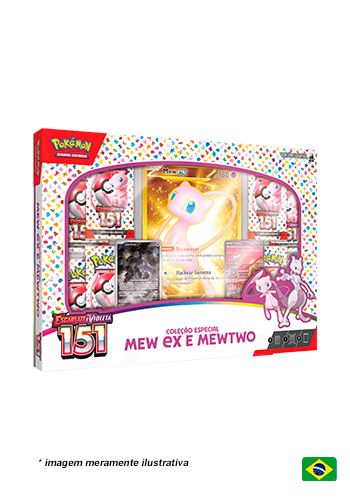 (PT-BR) Caixa Coleção Especial - 151 - Mew ex e Mewtwo