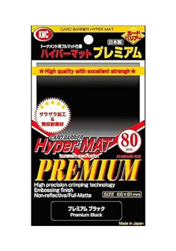 KMC - Hyper Matte Premium - Preto (80 unidades)